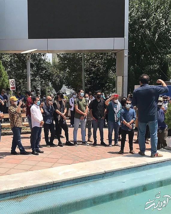 (تصاویر) تجمع هنرمندان در حمایت از خوزستان